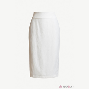 ABN white midi pencil skirt size medium